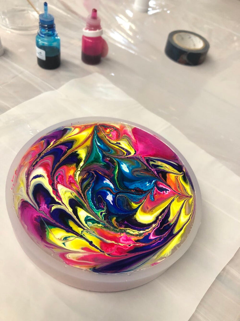 Alcohol Ink + Resin Workshop