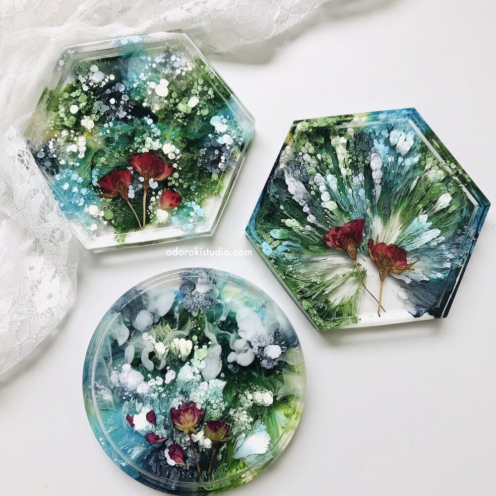 3D Floral with Alcohol Ink in Resin Workshop *Limited Edition*