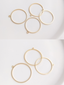 Premium Anti Tarnish High Plated 14k Gold Open Back Bezel - Round