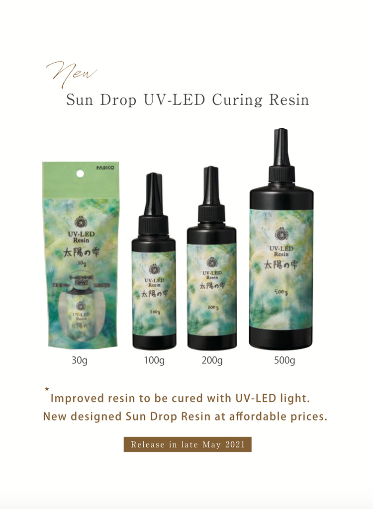 UV-LED Resin "Sun Drop" from PADICO Japan