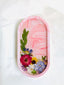 Floral Swirl Coasters/Trinket Tray - Oblong