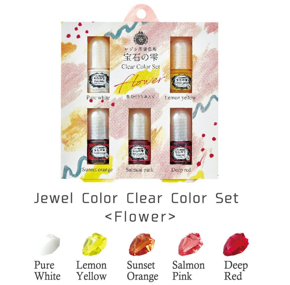 Padico Jewel Clear Colour Set (Flower) Limited Edition!